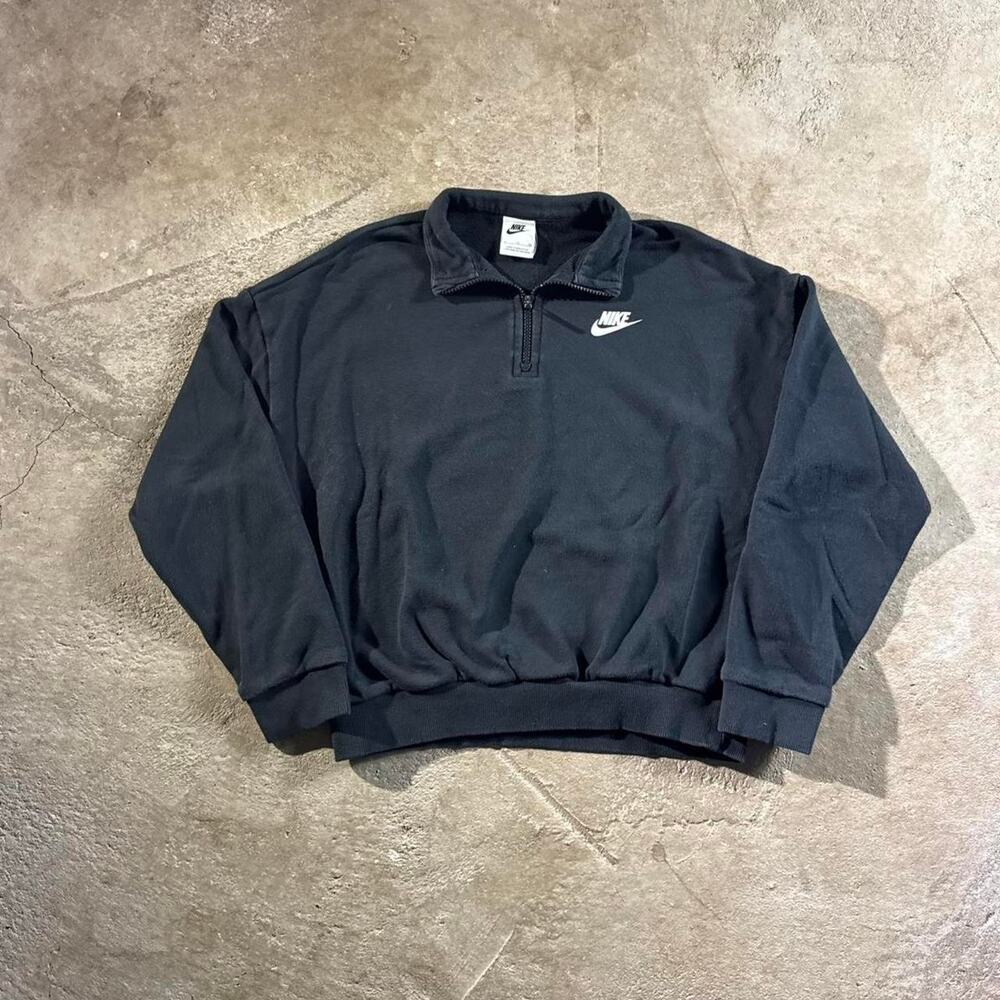 Nike Black Quarter-Zip Pullover Sweatshirt